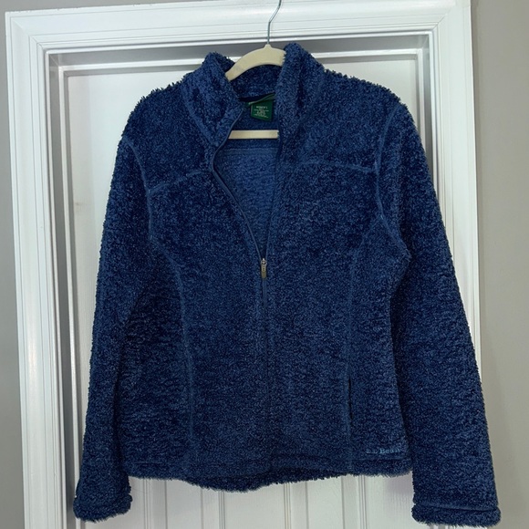 LL Bean Sherpa fleece jacket - Picture 1 of 9